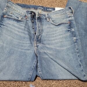 Old Navy Denim Blue Button-Fly Jeans